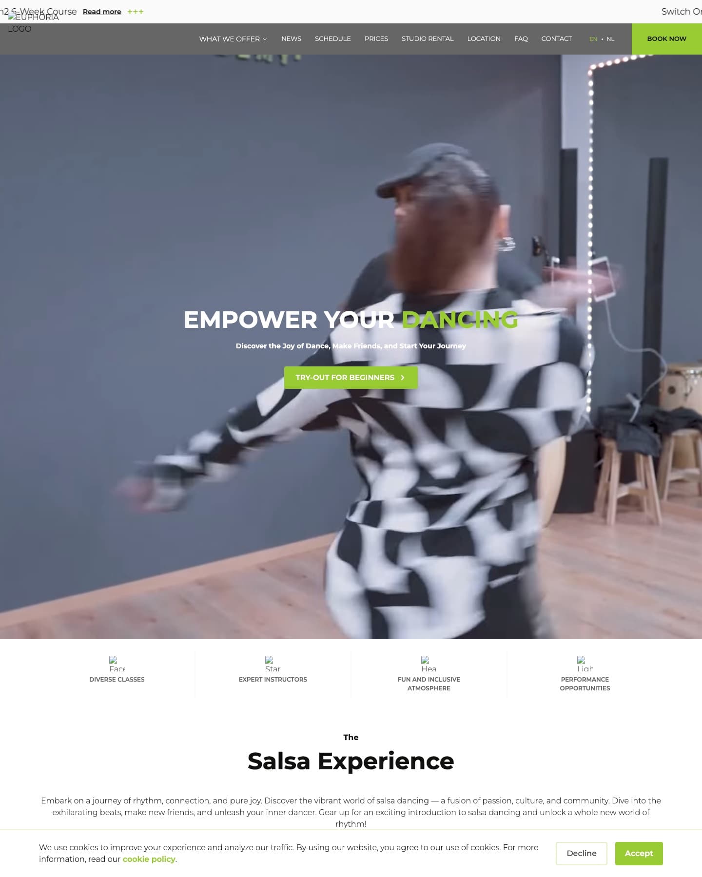 Euphoria Academy website