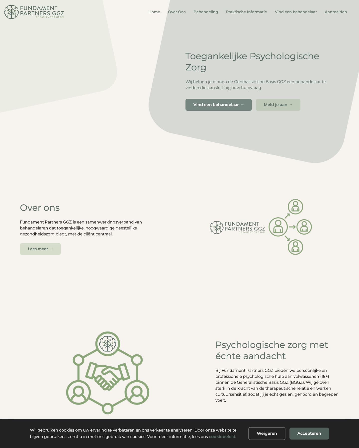 Fundament Partners GGZ website